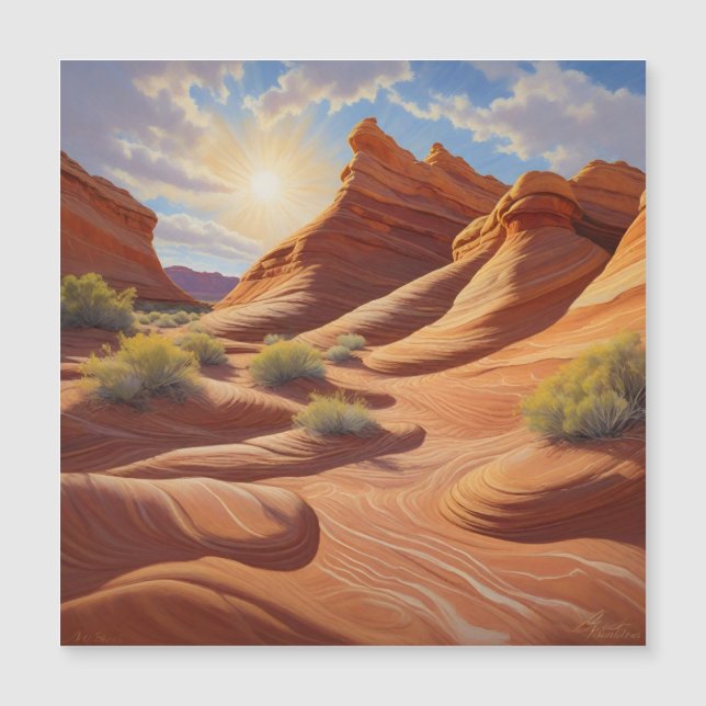 Arizonas våg i Coyote Buttes (Framsida)
