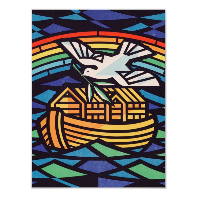 Ark i Noah med Heliga Spirit Fototryck (Framsidan)