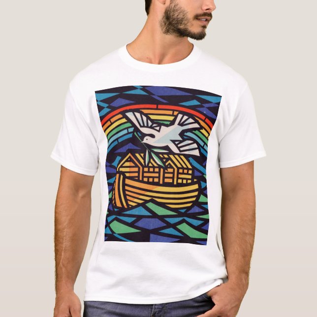Ark i Noah med Heliga Spirit T Shirt (Framsida)
