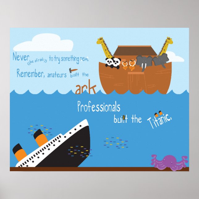 Ark och Titanic Poster (Framsidan)
