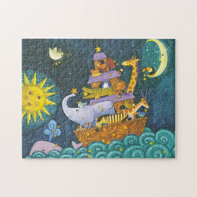 Ark på natten pussel (Horisontell)