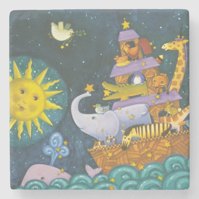 Ark på natten underlägg sten (Framsidan)