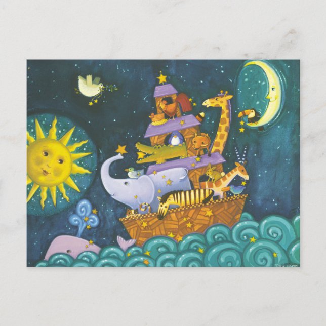 Ark på natten vykort (Framsida)