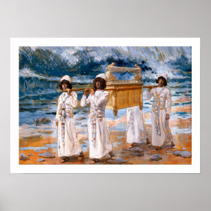 Ark passerar över Jordanien av James Tissot Poster