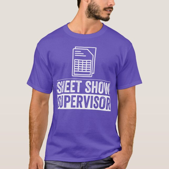 Ark Show Supervisor Kalkylblad present T Shirt (Framsida)
