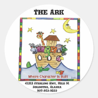 Ark Stickers Runt Klistermärke