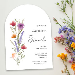 Ark Wildflower Mors dag Brunch Inbjudan