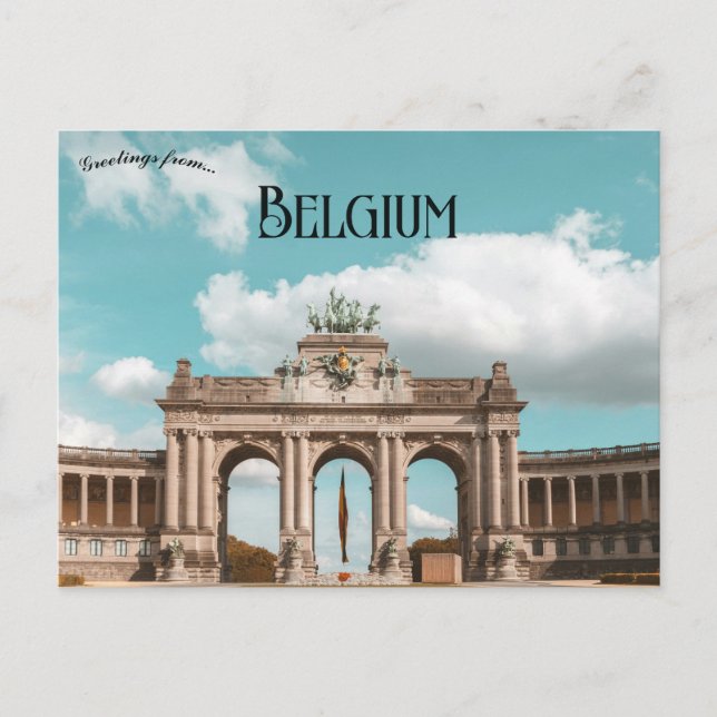 Arkadena du Cinquantenaire i Belgien Vykort (Framsida)