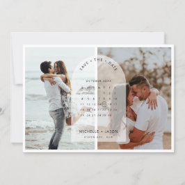 Arkalkylerbjudande för foton Spara datumet för inb Inbjudningar