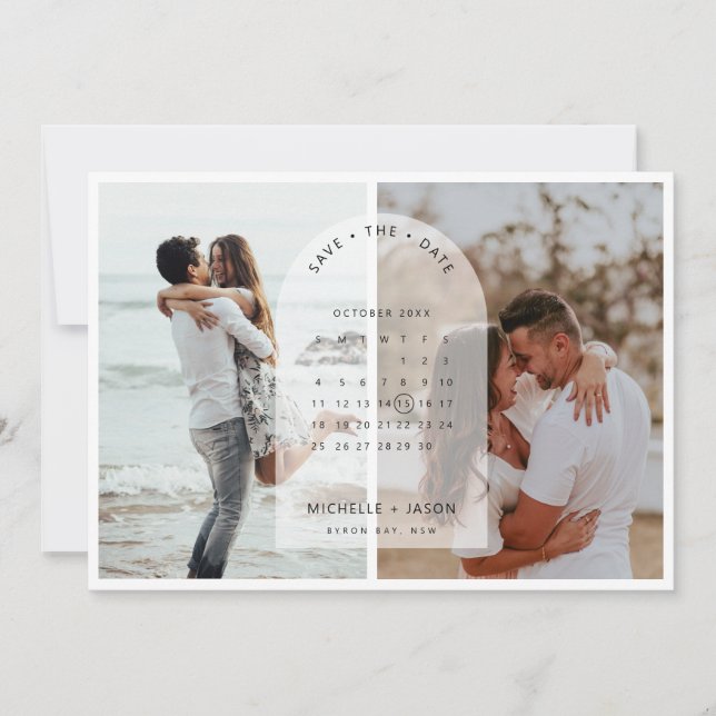 Arkalkylerbjudande för spara datumet inbjudningar (Framsida)