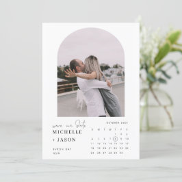 Arkalkylerbjudande Foto Spara datumet Inbjudan