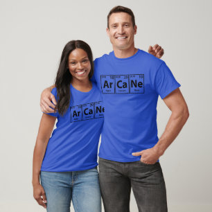 Arkan (Ar-Ca-Ne) Periodisk stavning av Inslag T Shirt
