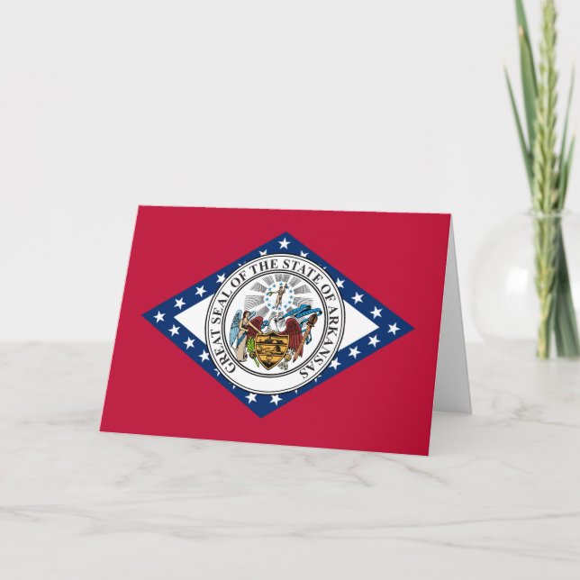 Arkansan Flagga & Sigill, Flagga av Arkansas Kort (Framsida)