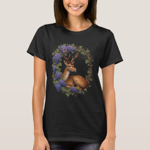 Arkansan statens hjort och druvvin vektordesign t shirt