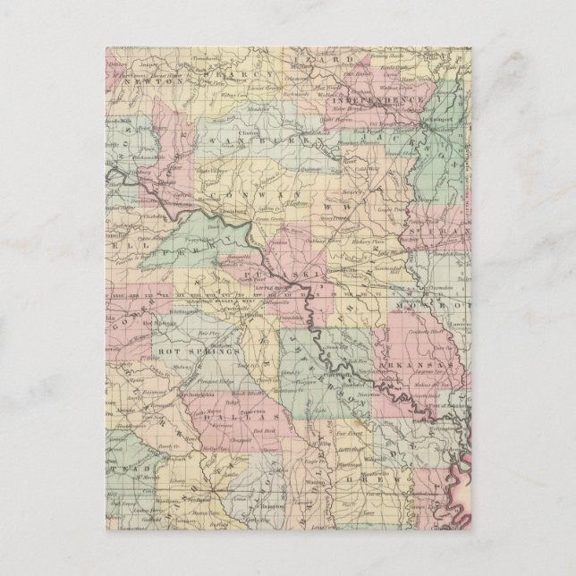 Arkansas 3 vykort (Framsida)