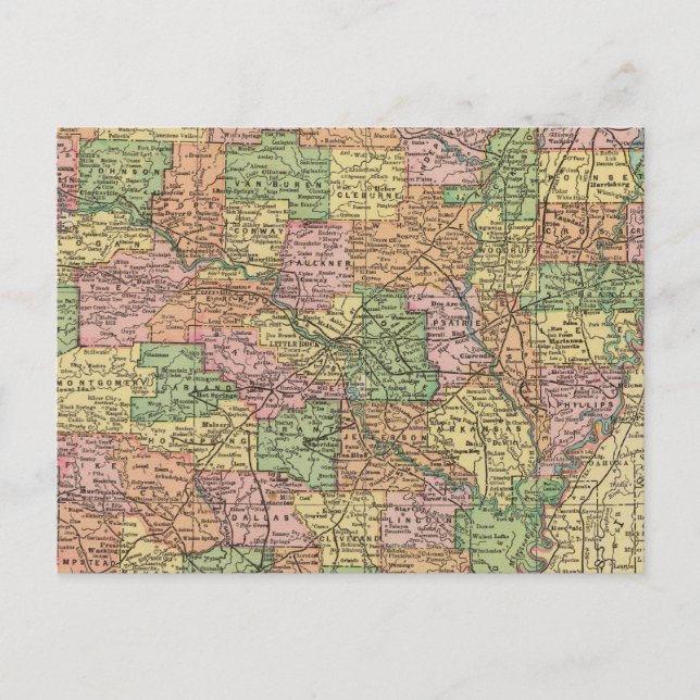 Arkansas 4 vykort (Framsida)