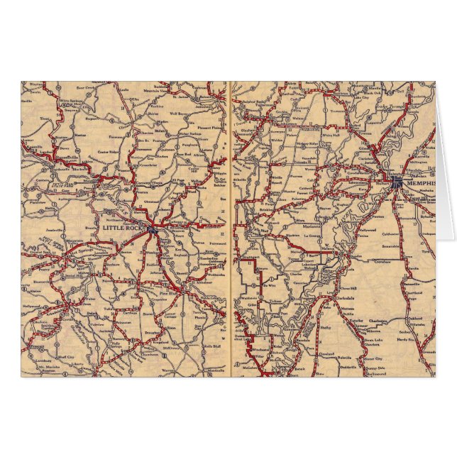 Arkansas 5 hälsningskort (Framsidan Horizontal)