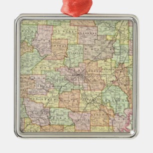 Arkansas 6 julgransprydnad metall