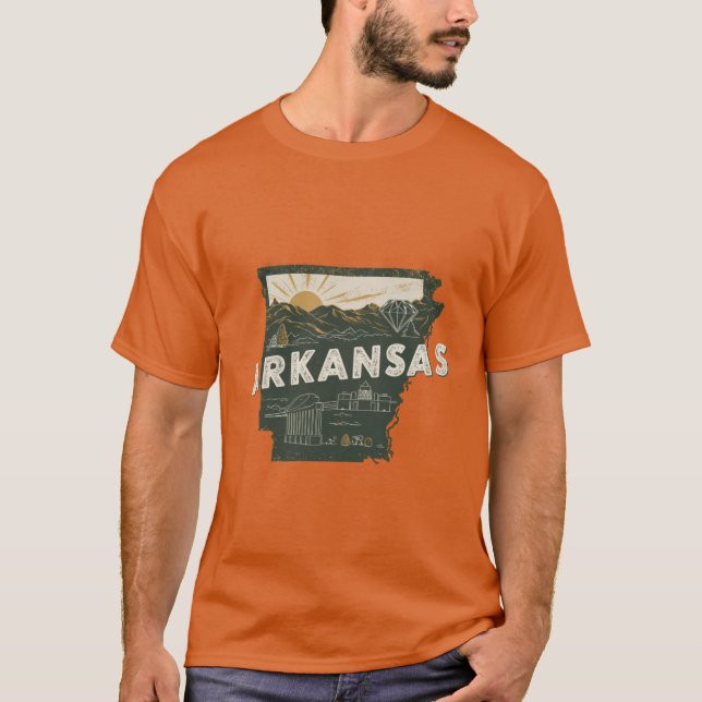 Arkansas 7 t shirt (Framsida)