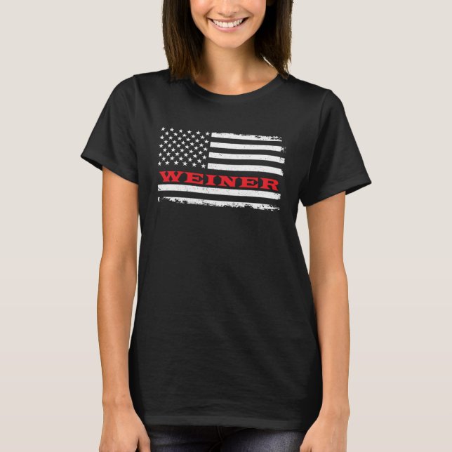 Arkansas American Flag Weiner USA Patriotic Souven T Shirt (Framsida)