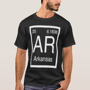 Arkansas AR Periodiska systemet Hemstat Födelseort T Shirt
