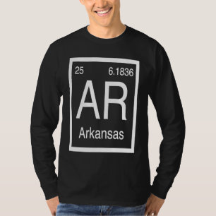 Arkansas AR Periodiska systemet Hemstat Födelseort T Shirt