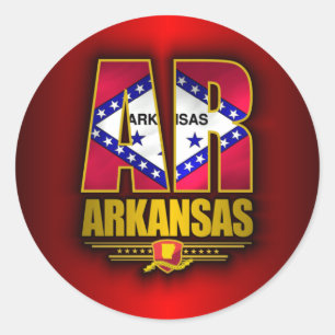 Arkansas (AR) Runt Klistermärke