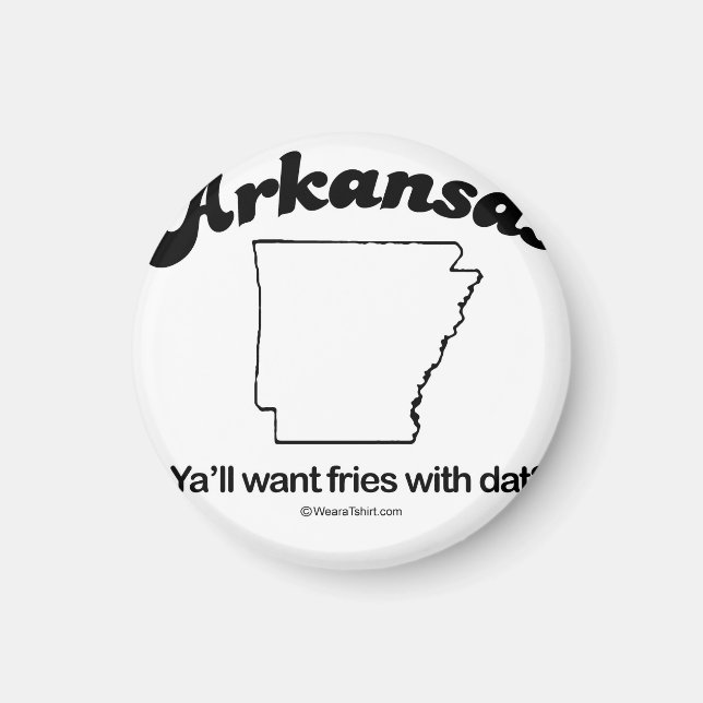 ARKANSAS - "ARKANSAS STATE MOTTO" T-shirts och Gea Magnet (Framsidan)