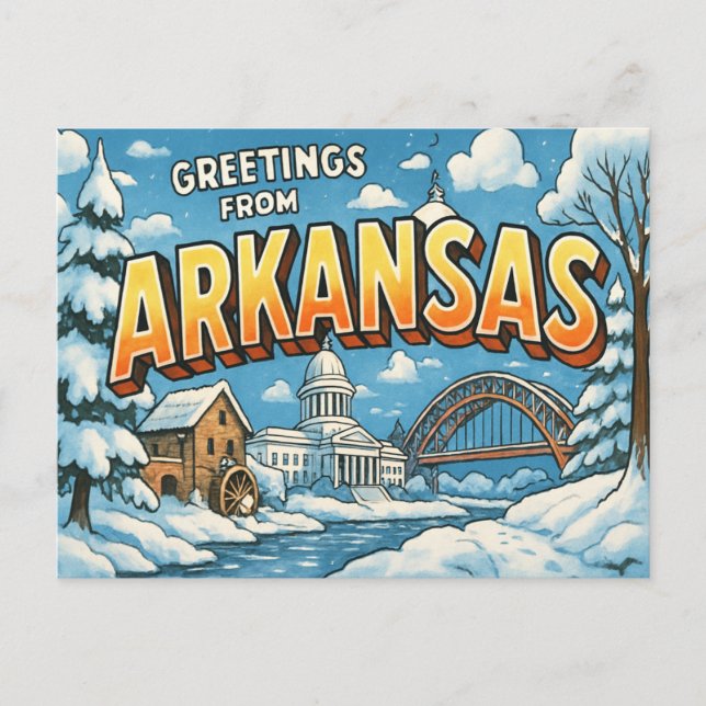 ARKANSAS Brevkort Vykort (Framsida)