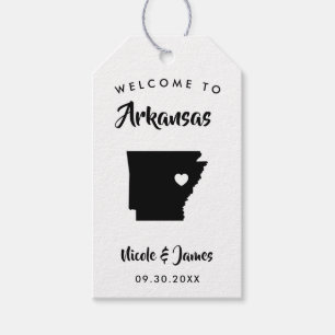 Arkansas Bröllop Welcome Bag Märkres for Hotel Gue Presentetikett