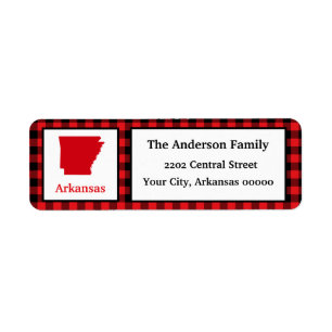 Arkansas Buffalo Play-adressetikett Returadress Etikett