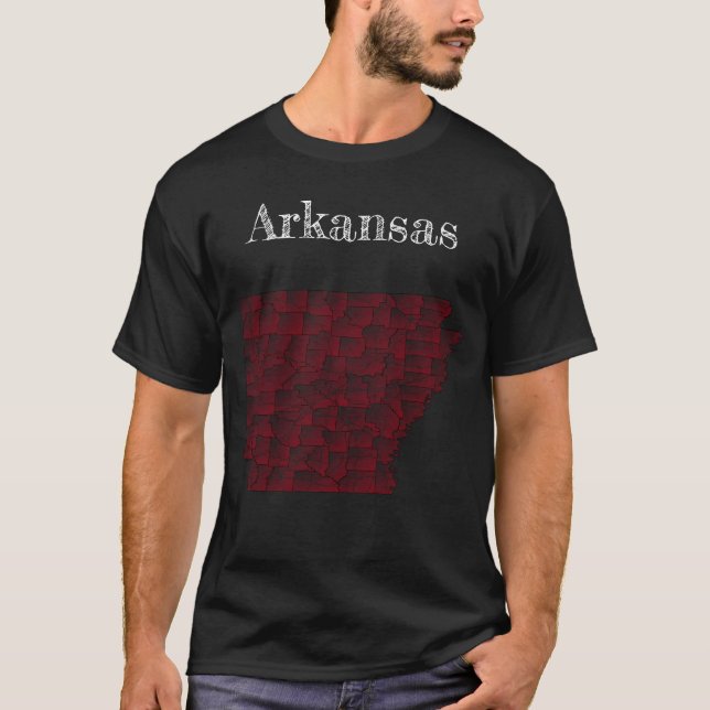 Arkansas Countyn & Major Road T Shirt (Framsida)