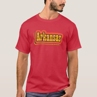 Arkansas delstat Amerika Retro typografi överdimen T Shirt