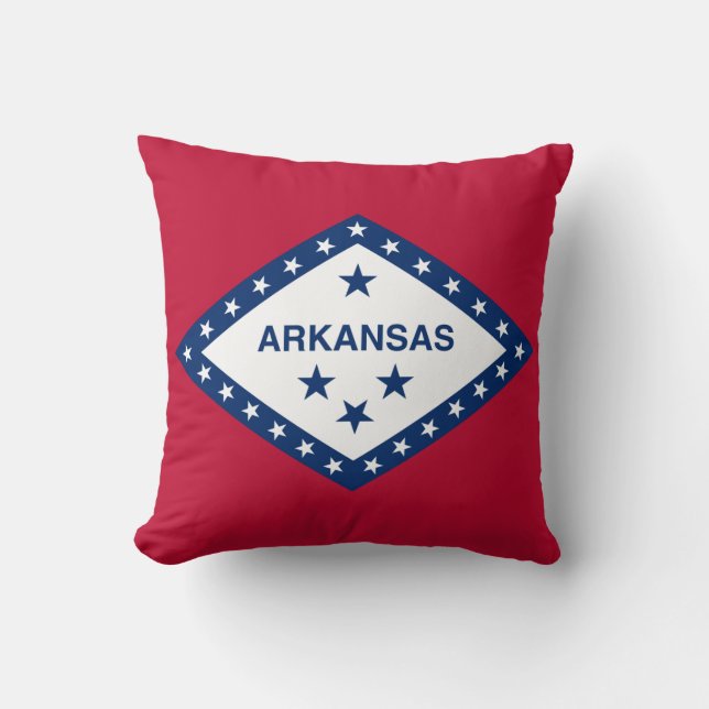 Arkansas delstatsflagga kudde (Framsida)