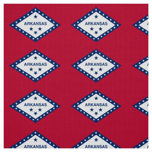 Arkansas delstatsflagga tyg (Provkarta)