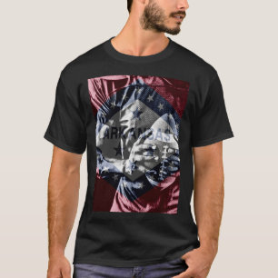 ARKANSAS FLAGGA FOOTBALL T SHIRT