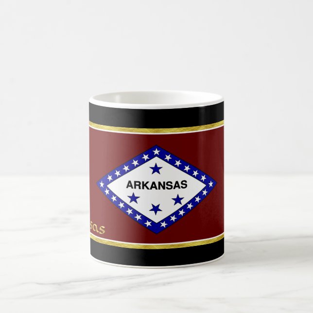 Arkansas flagga kaffemugg (Center)