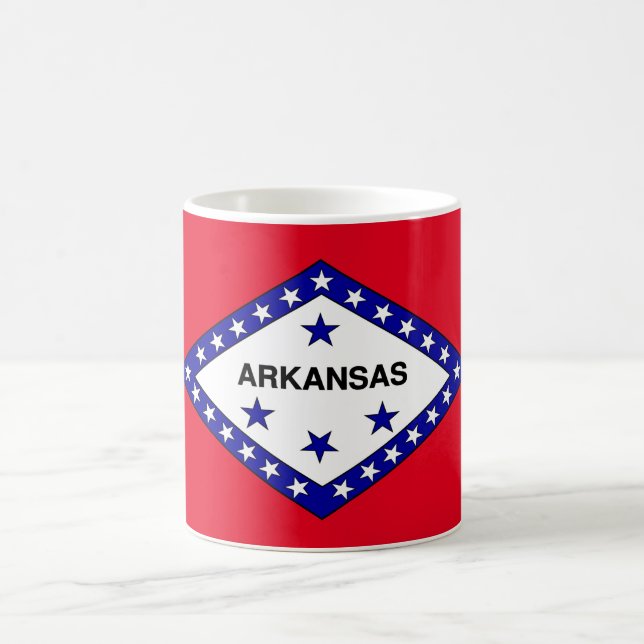 Arkansas flagga kaffemugg (Center)
