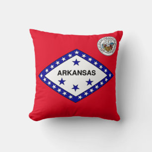 Arkansas flagga kudde