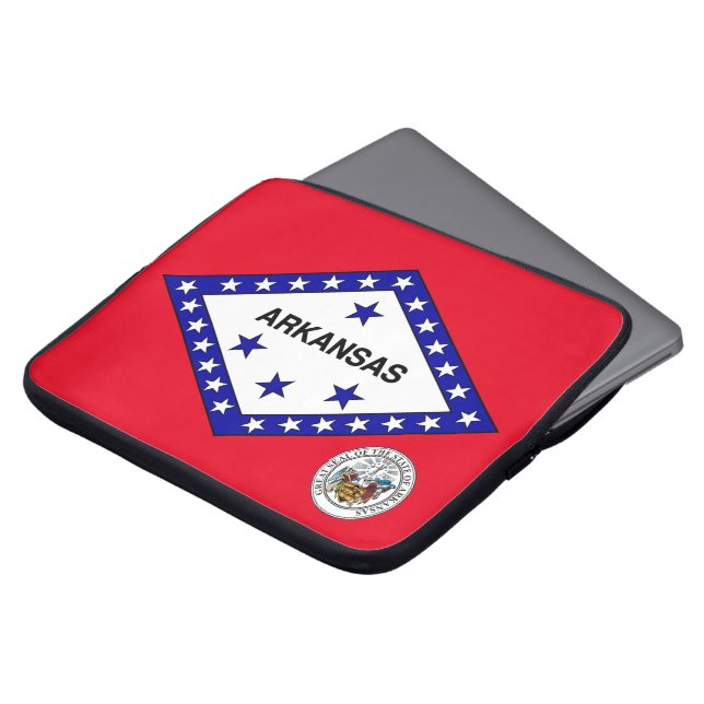 Arkansas flagga laptop fodral (Framsida topp)