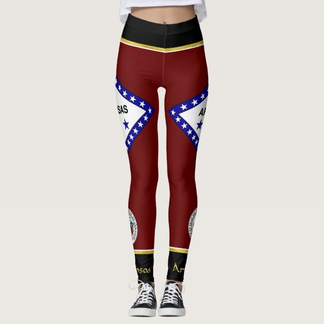 Arkansas flagga leggings (Framsida)