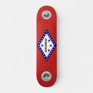 Arkansas flagga mini skateboard bräda 18,5 cm