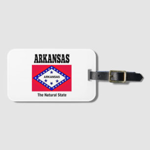 Arkansas flagga, naturstaten bagagebricka