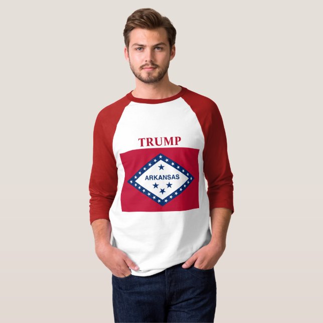 ARKANSAS FLAGGA T SHIRT (Hel framsida)