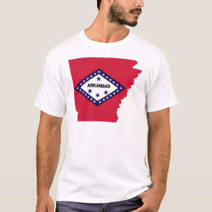 Arkansas flaggakarta t shirt