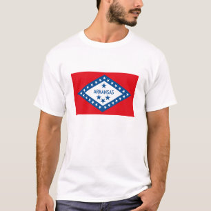 Arkansas flaggaT-tröja T Shirt