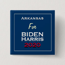 Arkansas for BIDEN HARRIS 2020 Square Knapp