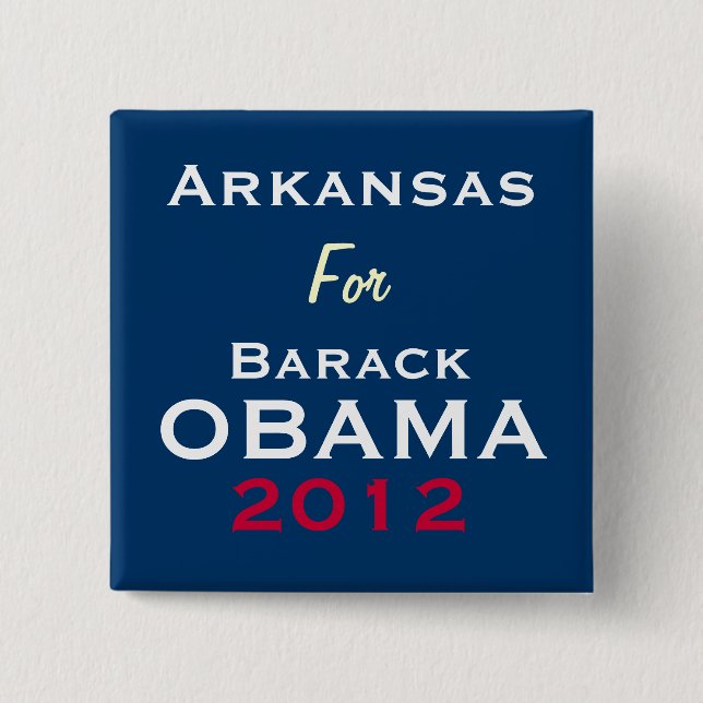 ARKANSAS för den OBAMA 2012 kampanjen knäppas Knapp (Framsida)