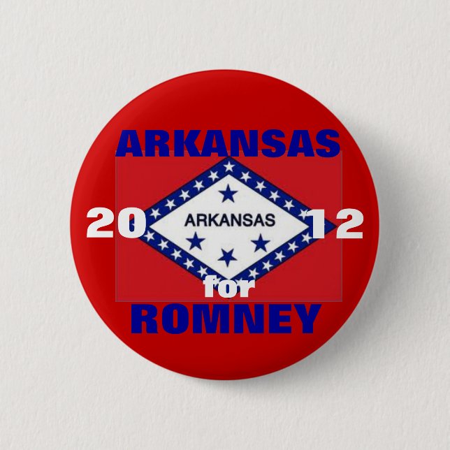Arkansas för Romney 2012 Knapp (Framsida)