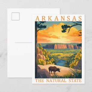 Arkansas, Förenta staterna, Travel Ställe Vykort